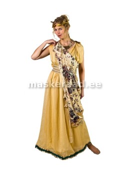 .Historic Greece-Rome, a woman in a gold kitoonis