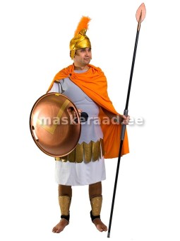 .Historic Greece-Roman warrior with orange toogaga