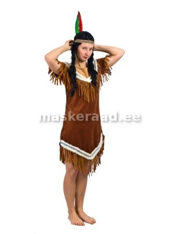 American Indian woman of the sametpruunis dress