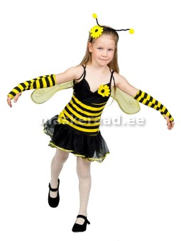 Bee shoulder straps dress, less
