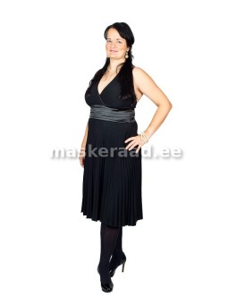 Seelikuosaga black pleated dress