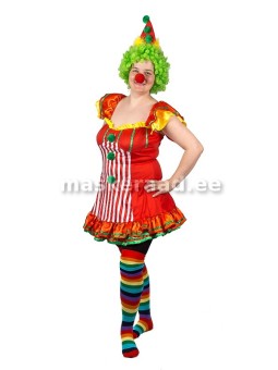 A clown in the Red full dress