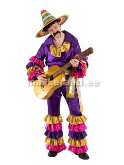 A Mexican lillakuldses volangidega costume