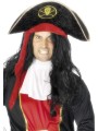 Pirate Hat, Black, Red and Gold