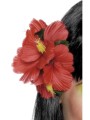 Hawaiian Flower Hair Clip, Red