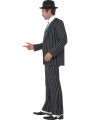 Vintage Gangster Boss Costume, With Jacket, Tie, Waistcoat and Mock Shirt, Trousers