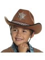 Laste pruun kauboi šerifi müts