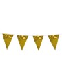 Dekoratsioon- kuldsed lipukesed 3m paelal