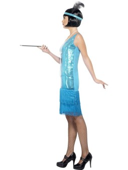 20ndate türkiissinine litritega kleit S (seljataga ei ole litreid)