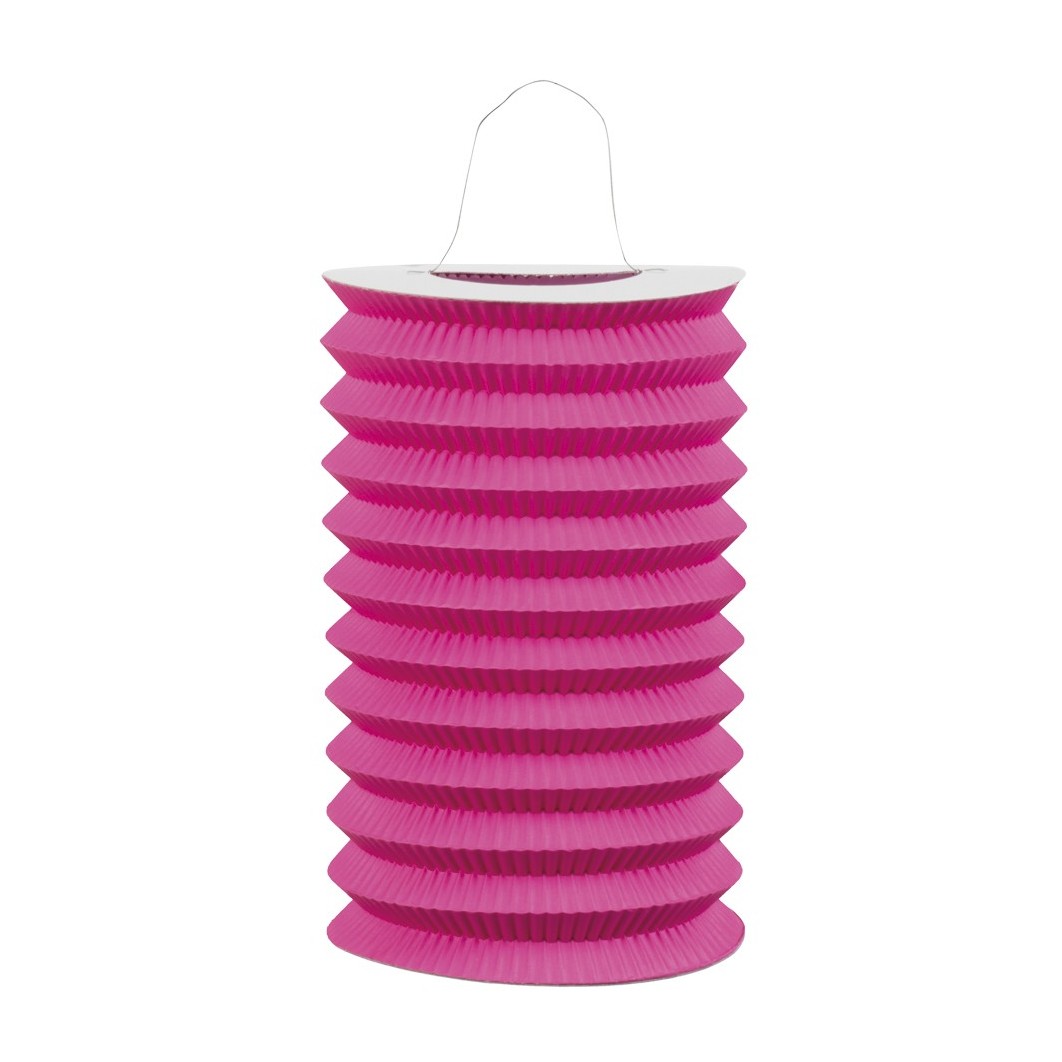 Silinder roosakaslilla paberlatern 15cm