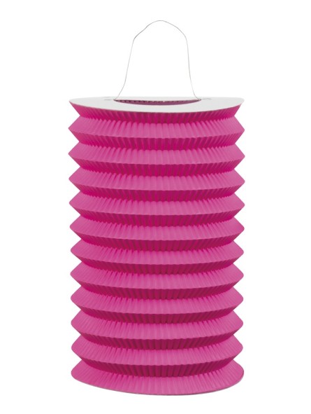 Silinder roosakaslilla paberlatern 15cm