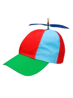 Värviline nokamüts propelleriga